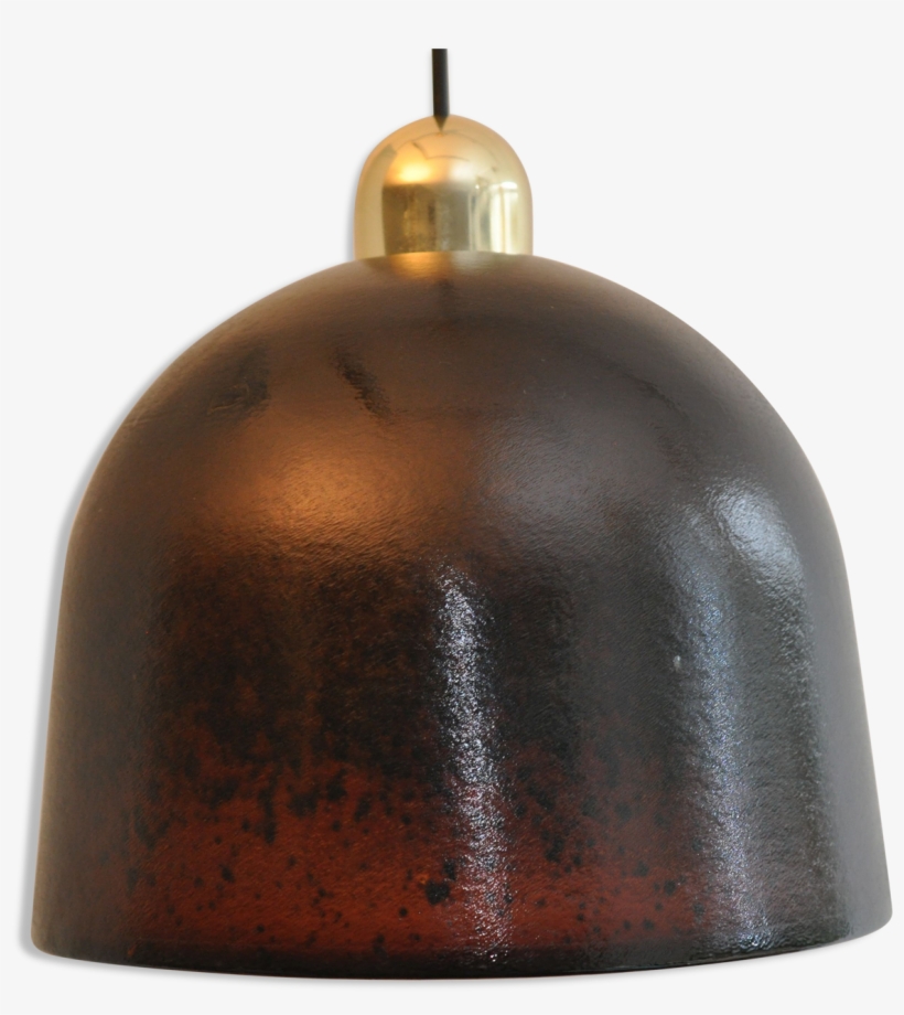 Glass Dome-shaped Suspension - Brass, transparent png download