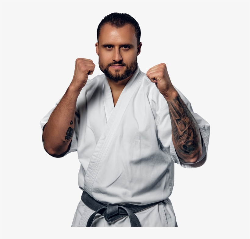 Adult Man In Karate Stance - Karate, transparent png download