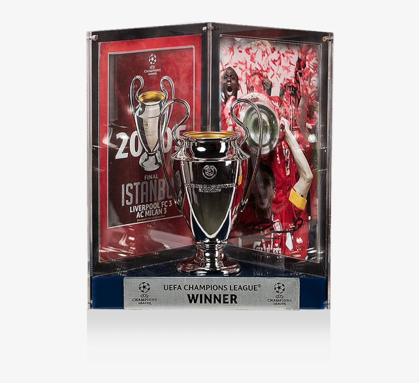 Steven Gerrard Official Uefa Champions League Signed - Uefa Champions League, transparent png download