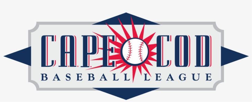 The Lettering “cape Cod” Is Divided By A White Baseball - Cape Cod Baseball League Logo, transparent png download