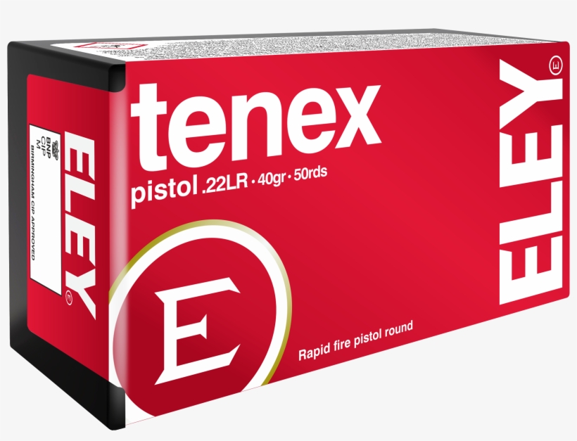 Tenex Pistol Render - Eley Tenex 22 Lr, 40gr, Flat Nose, 50rds/box, transparent png download