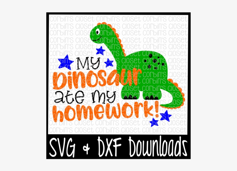 My Dinosaur Ate My Homework - Graphic Design, transparent png download