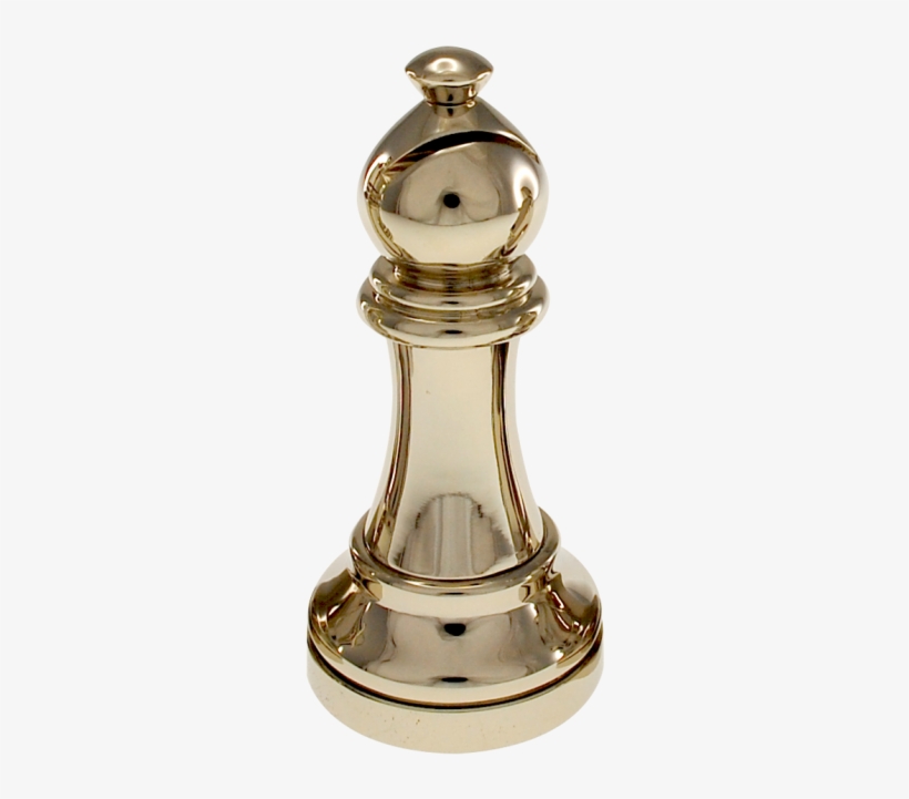 Silver Color Chess Piece - Chess Bishop Piece Glass, transparent png download
