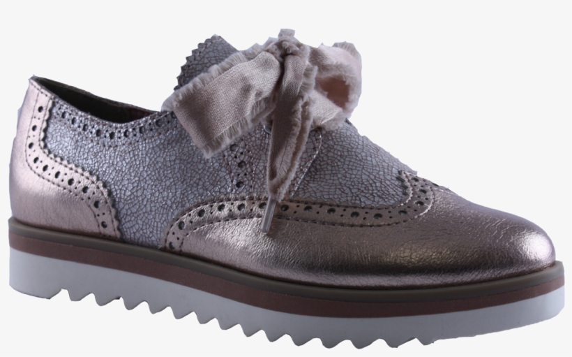 Marco Tozzi Rose Gold Ribbon Lace Brogue 23705 32 532 - Suede, transparent png download