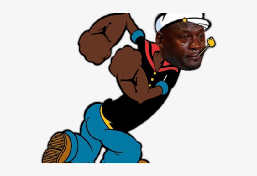 Michael Jordan Clipart Transparent - Popeye The Sailor Man Basketball, transparent png download