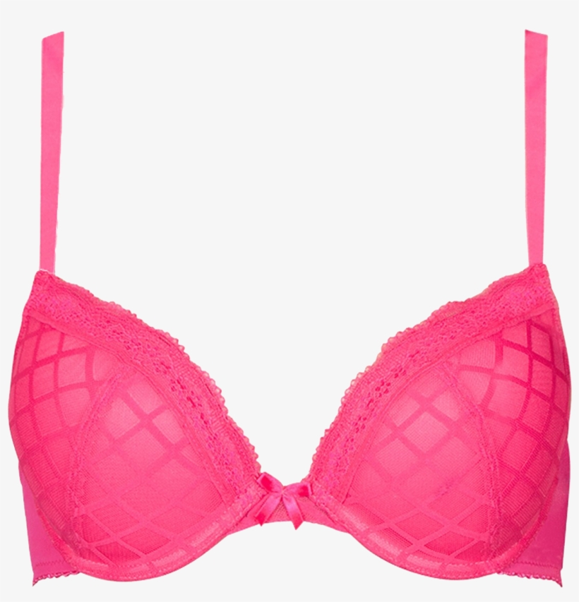Lattice Bra Lipstick Pink Braa01 2032lipstick/pink - Pink Bra Transparent, transparent png download