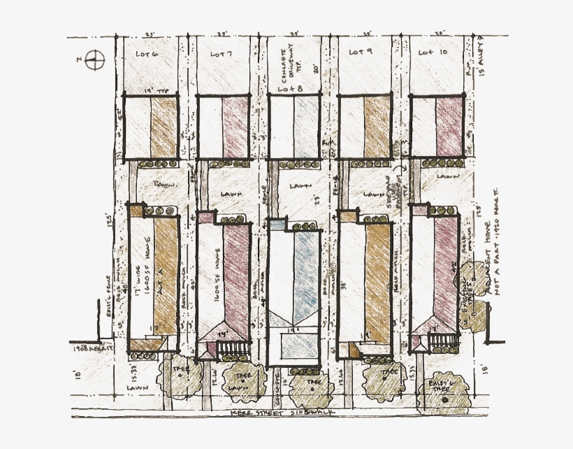 Banner Library Craftsman Row Homes Boise Idaho - Plan, transparent png download