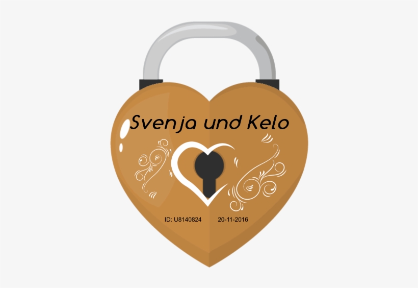 Lock-u8140824 - Heart, transparent png download