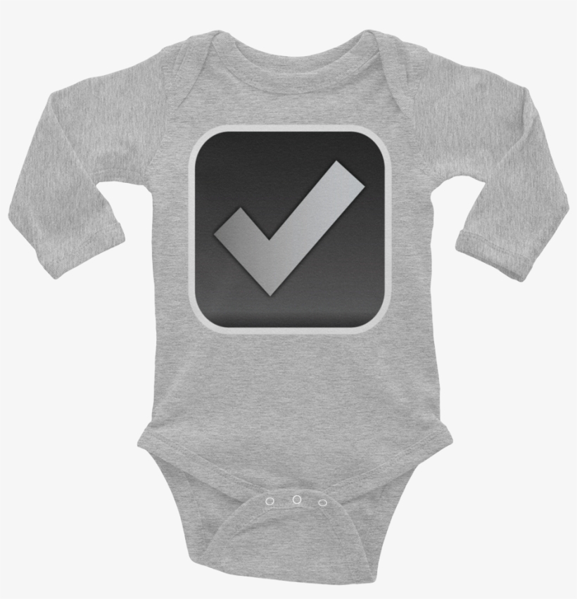 Emoji Baby Long Sleeve One Piece - Baby Clothes Best Uncle, transparent png download