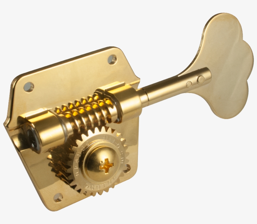 Gotoh, 4/line, Gold, For Pre-cbs Fender Bass - Bass Gold Tuners, transparent png download