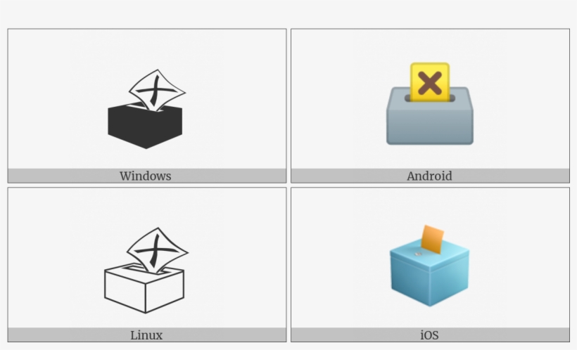 Ballot Box With Ballot On Various Operating Systems - Ballot Box, transparent png download