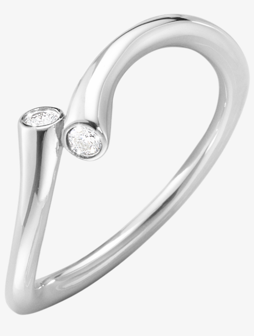 White Gold With Brilliant Cut Diamonds I Georg Jensen - Georg Jensen Magic Ring, transparent png download