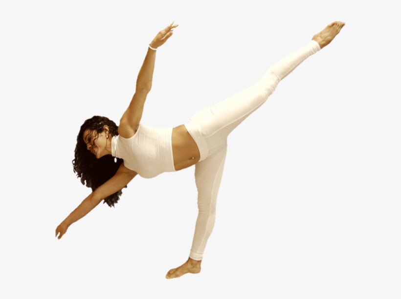 Exercising In White Outfit - Girl, transparent png download