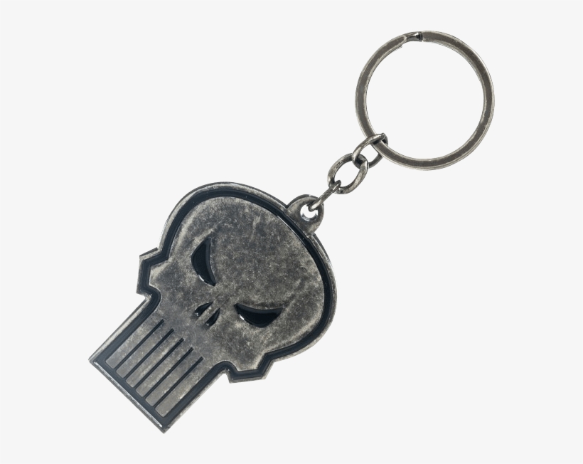 Punisher Logo Metal Keychain - Keychain, transparent png download