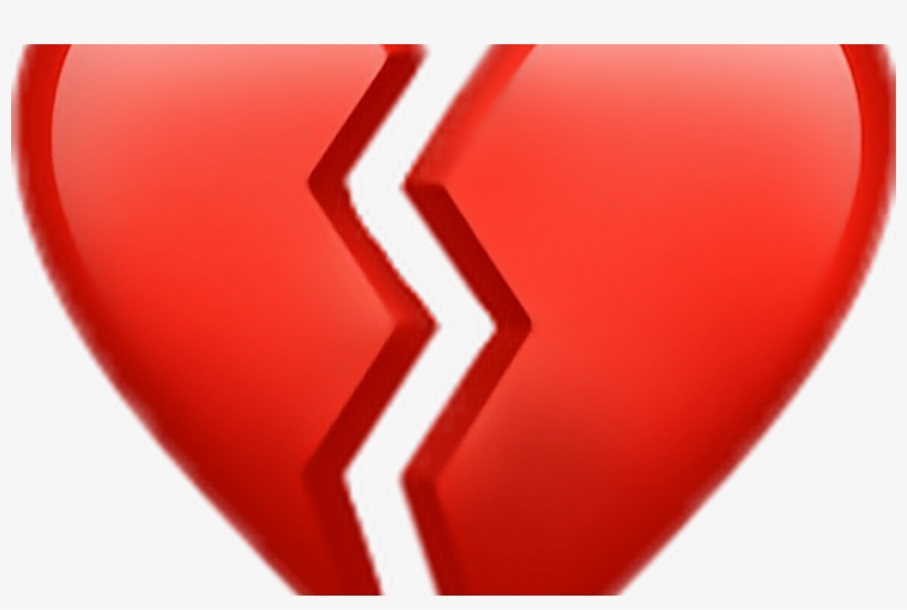 Iphone Emoji Colorful Broken Heart Broken Heart - Broken Heart Iphone Emoji, transparent png download