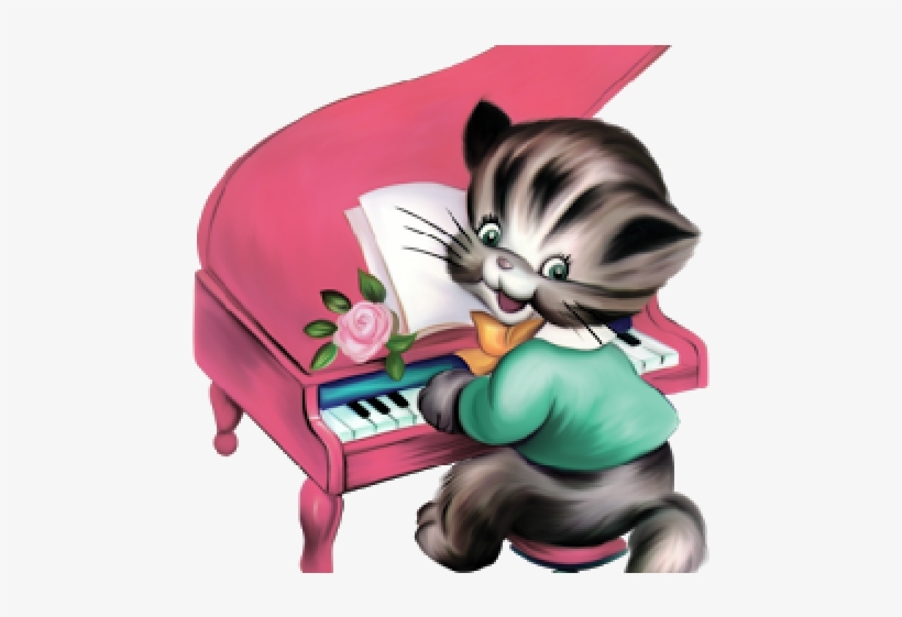 Piano Clipart Flute - Vintage Birthday Cards, transparent png download