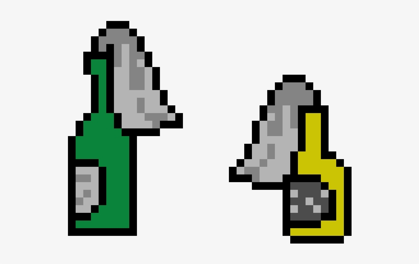 Cocktail Molotov - Leaf Pixel Art, transparent png download
