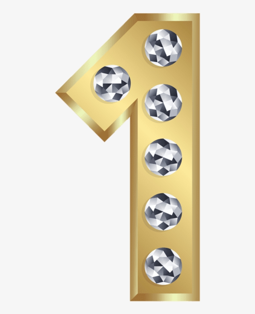 Free Png Download One Gold Number Clipart Png Photo - Portable Network Graphics, transparent png download