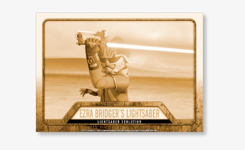 2016 Star Wars Evolution Ezra Bridger's Lightsaber - Picture Frame, transparent png download