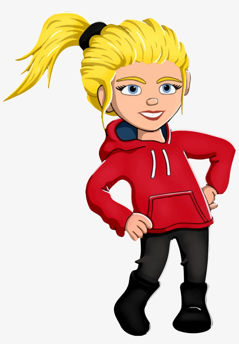 Hand On Hip Cartoon, transparent png download