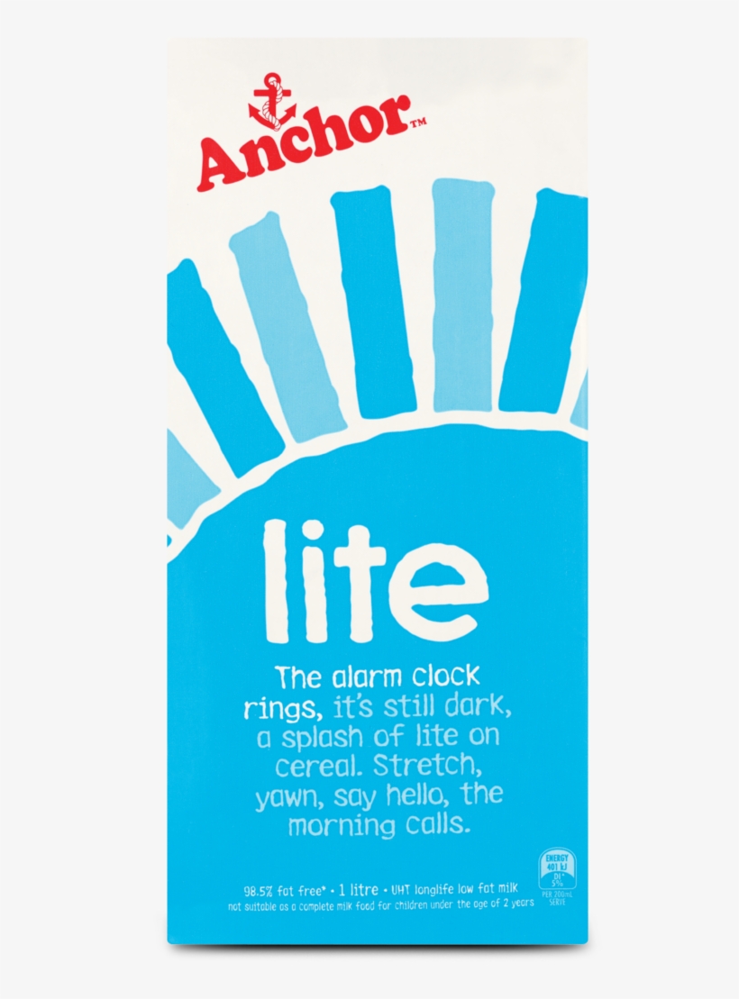 Anchor Uht Blue Lite 1l Pack - Anchor Milk, transparent png download