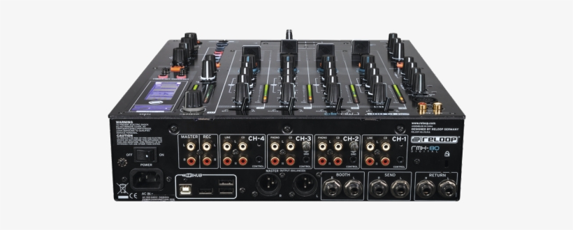 Reloop Rmx-80 Digital Dj Mixer - Reloop Rmx 80 Output, transparent png download