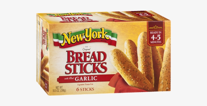 New York Brand Original Bread Sticks With Real Garlic - Garlic Bread Brand, transparent png download