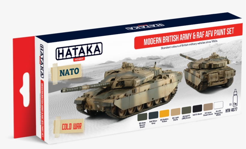 Htk-as77 Modern British Army & Raf Afv Paint Set - South African Tanks Ww2, transparent png download