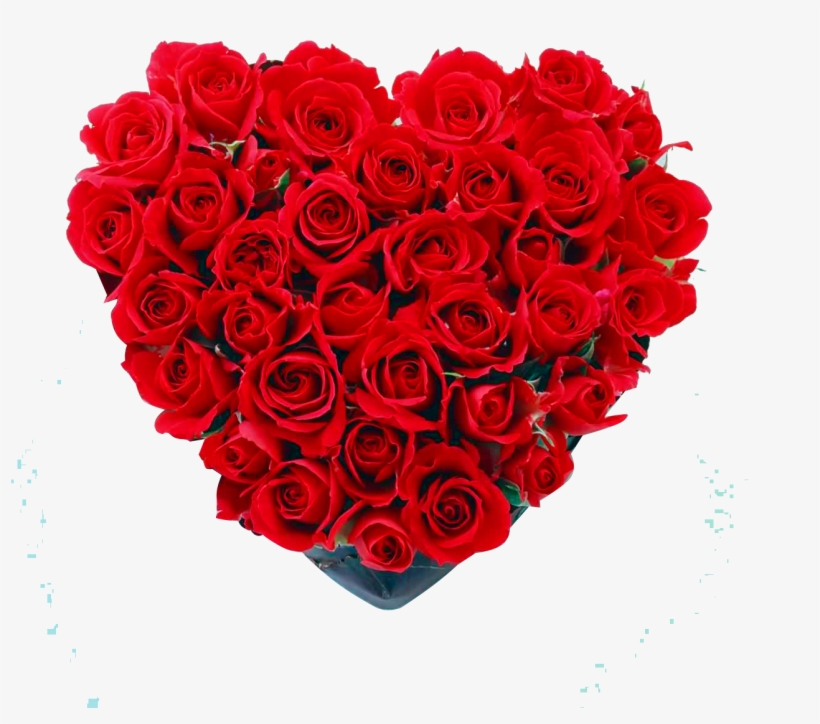 Caja Corazón Con Rosas - Copyright Free Valentines Day, transparent png download