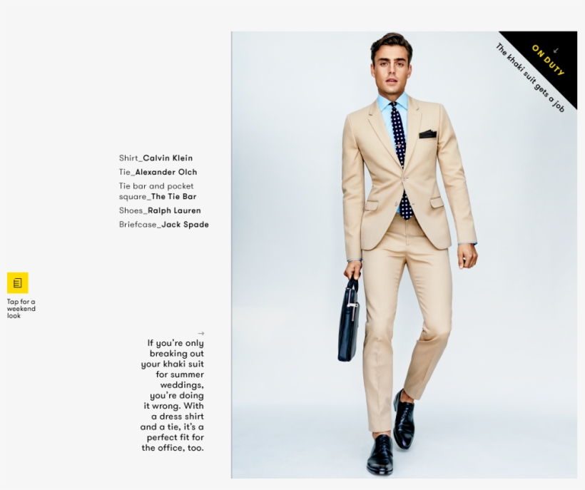 Spring Summer - Beige Colour Suit For Men, transparent png download