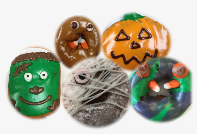 Halloween Donuts - Grouped - Chocolate, transparent png download