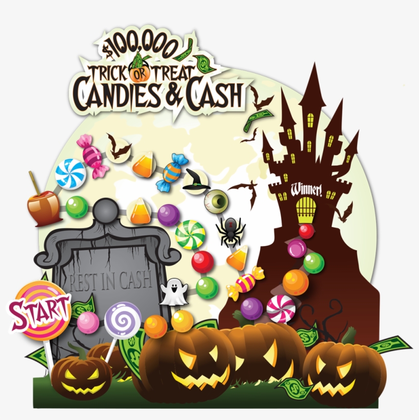 Candies & Cash Halloween - Chocolate, transparent png download