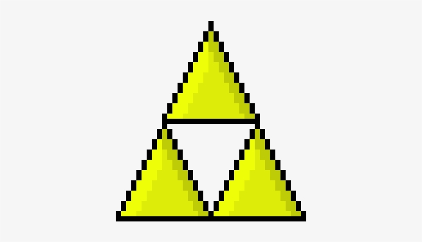 Lil Tri-force - Legend Of Zelda Pixel Link And Zelda, transparent png download