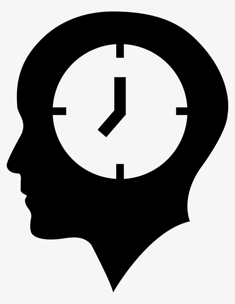 Bald Head Png - Head With Clock Icon, transparent png download