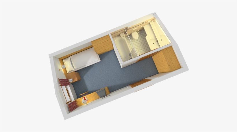 Single Room Single Room - Floor Plan, transparent png download