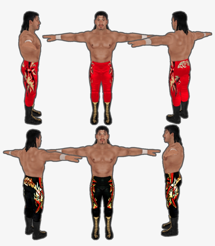 Eddie Guerrero Long Hair 2 Attires Released At The - Eddie Guerrero Mod Svr Ps2, transparent png download