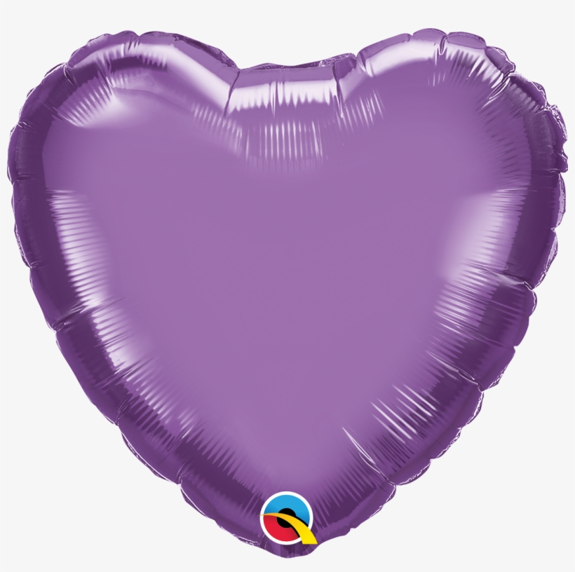 18" Heart Qualatex Chrome™ Purple Foil Balloon - Balloon, transparent png download