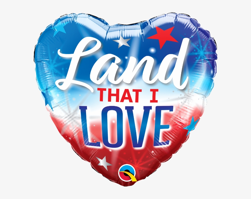 18" Heart Land That I Love Foil Balloon - Balloon, transparent png download