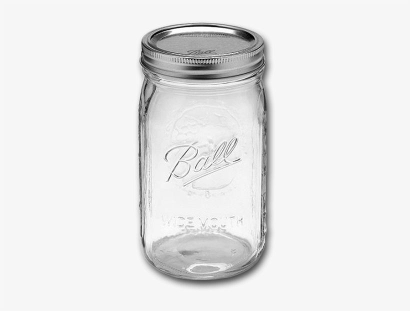 Ball Quart Wide Mason Jar - Quart Jar, transparent png download