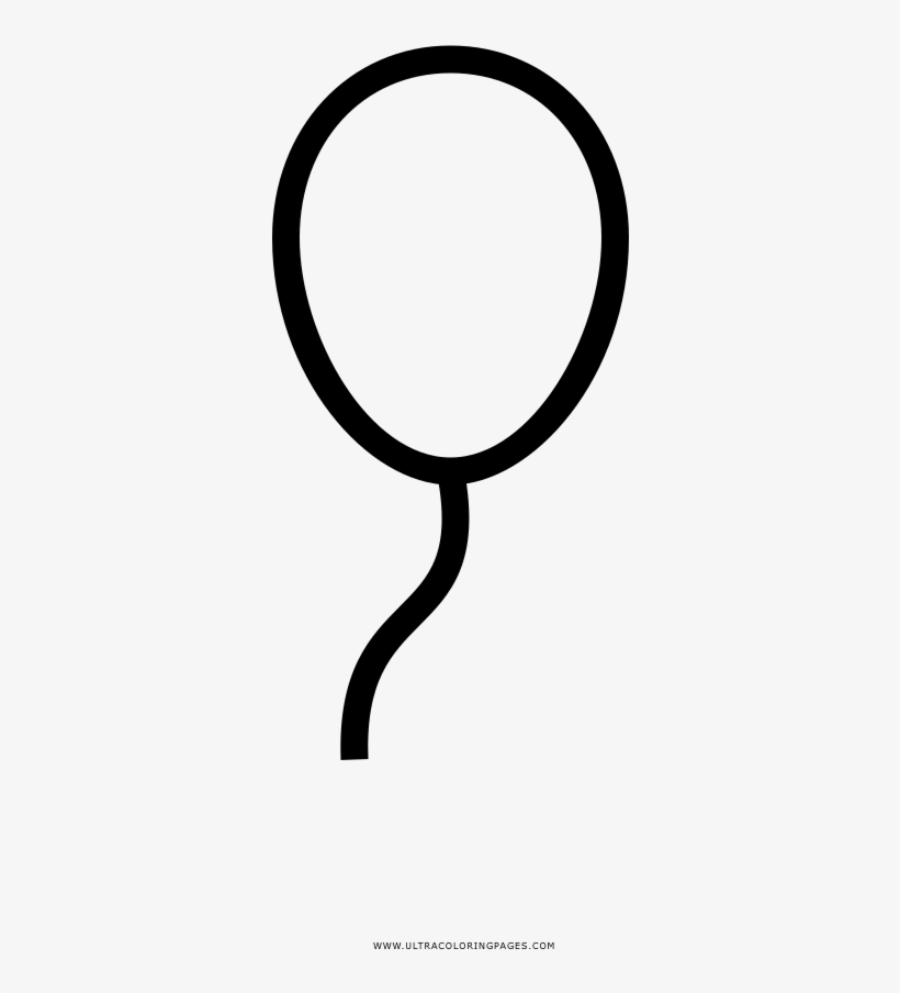 Dibujo De Globo Para Colorear - Circle, transparent png download