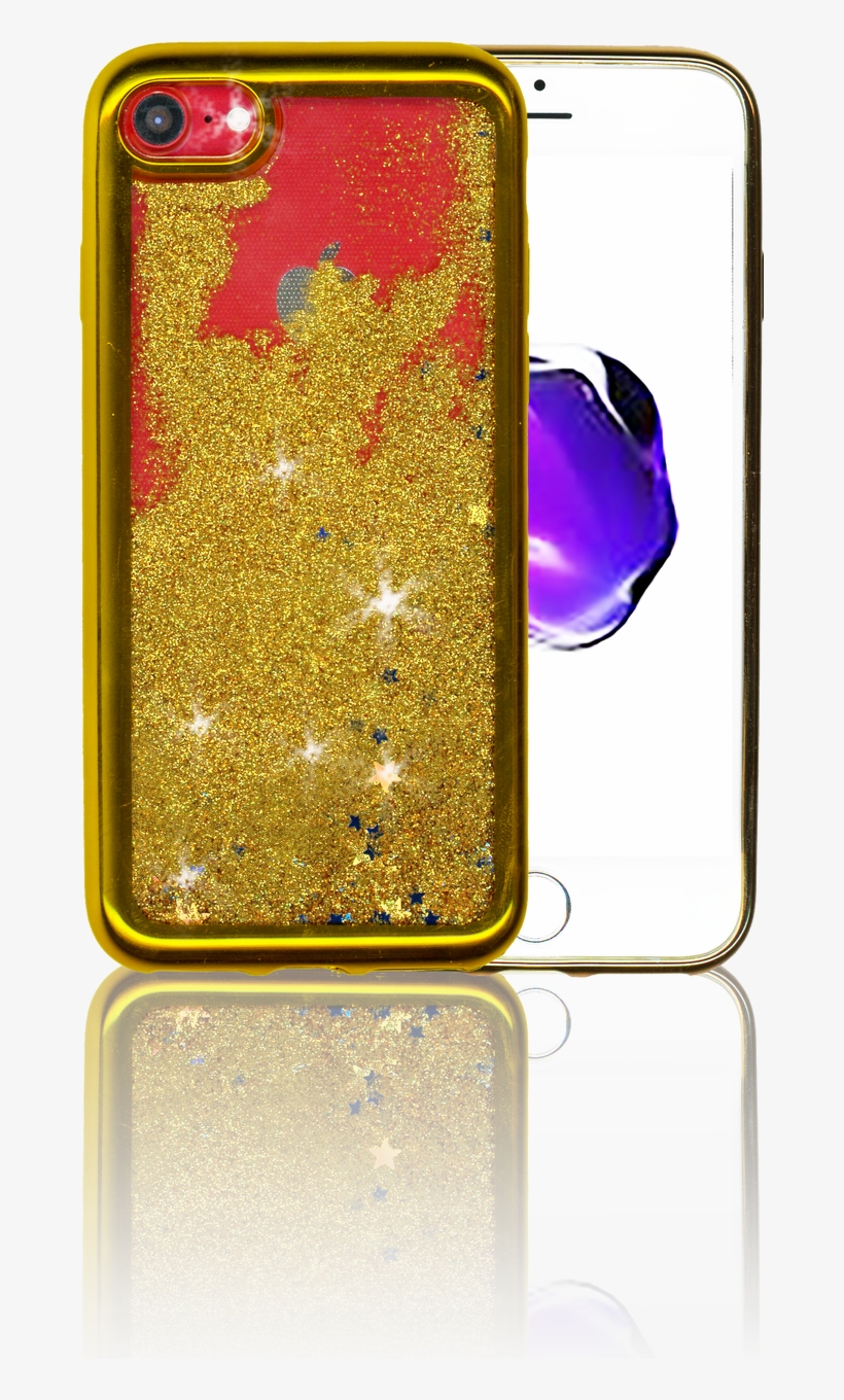 Iphone 8/7 Mm Electroplated Glitter Case With Stars - Glitter, transparent png download