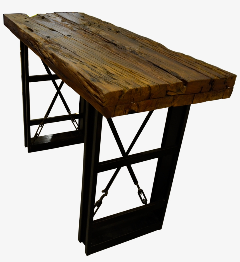 Railway Table - Trestle Desk, transparent png download