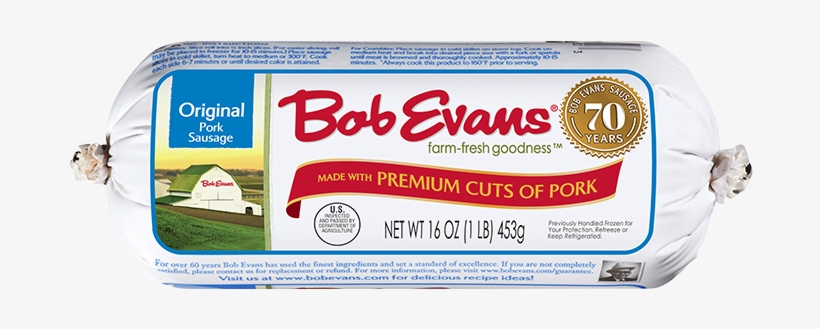 Bob Evans Original Roll Sausage - Bob Evans Original Sausage, transparent png download