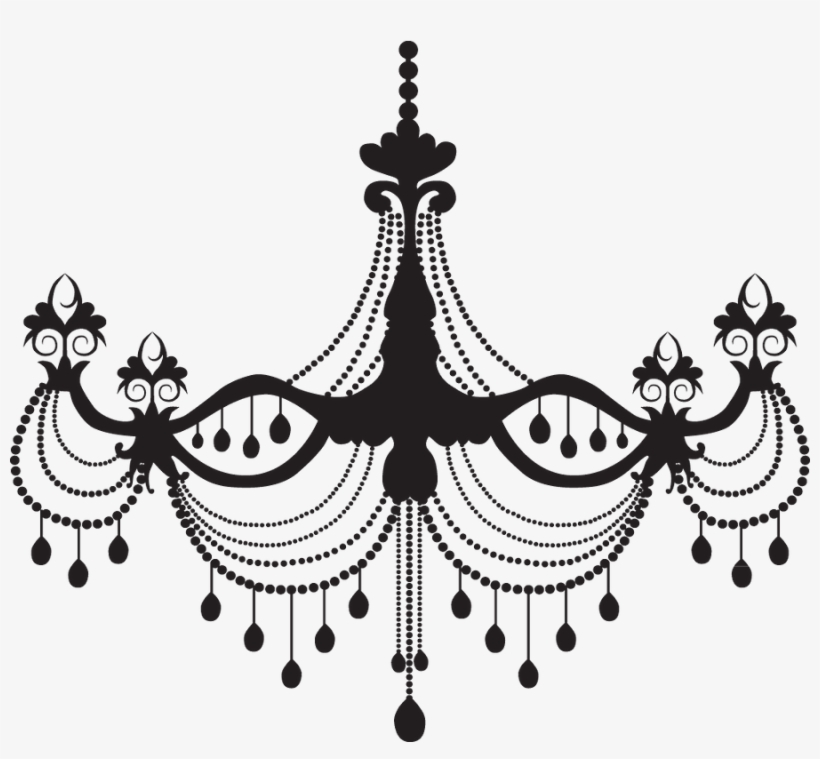 Say Hello - Chandelier Silhouette Png, transparent png download