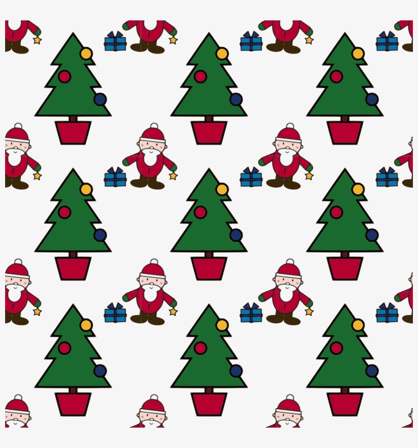 Christmas Scene Seamless Pattern 800px - Clip Art Christmas Images Free, transparent png download