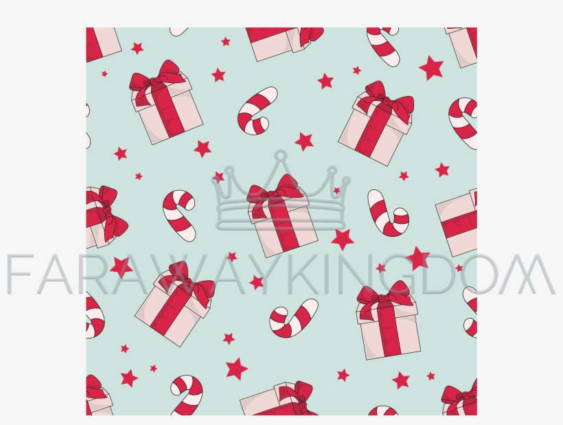Christmas Gift Cartoon Seamless Pattern Vector Illustration - Christmas Day, transparent png download