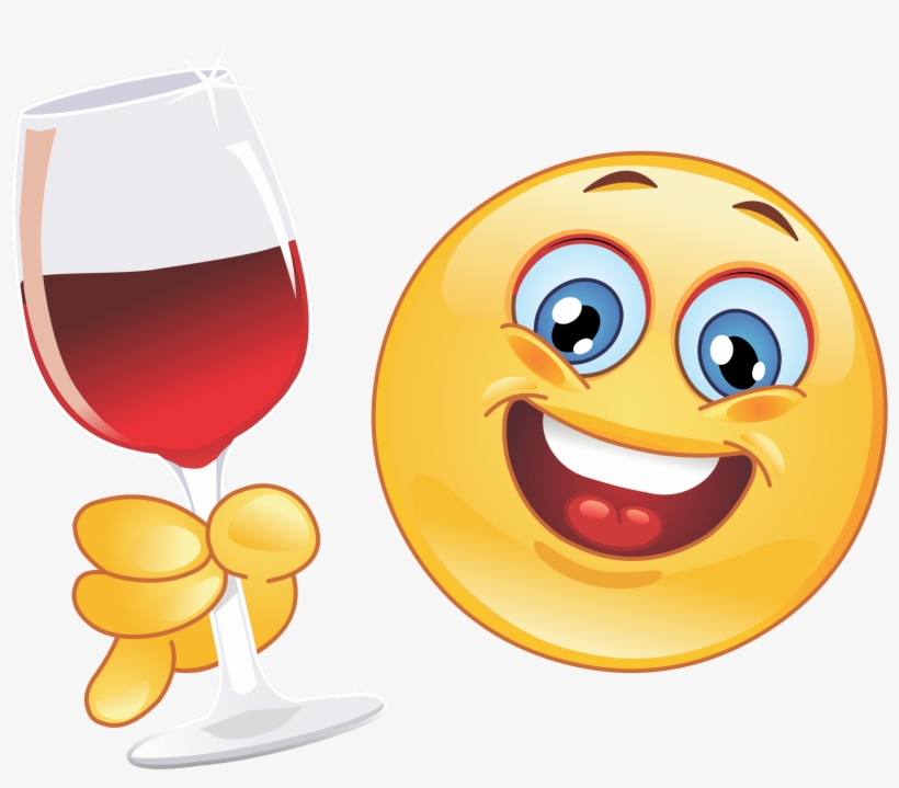 Hotsigns And Decals - Wine Smiley, transparent png download