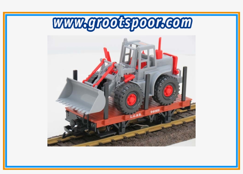 Lgb 94069 Toy Train Platte Wagen Beladen Met Schovel - Scale Model, transparent png download