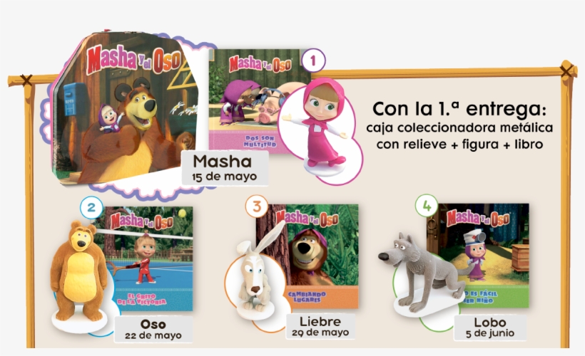 La Colección Completa Incluye - Coleccion Masha Y El Oso La Nacion Caja, transparent png download