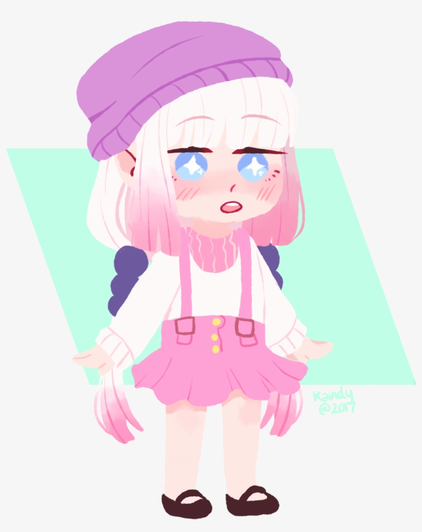 Miss Kobayashis Dragon Maid Kanna Kamui Bluestockiings - Illustration, transparent png download